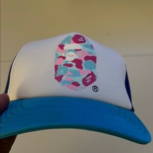 BAPE Colorful Camo Trucker Hat